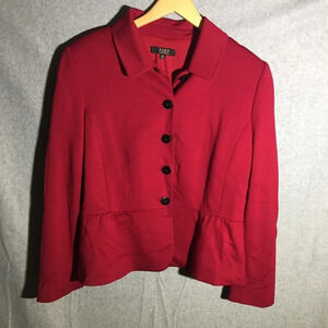 Womens Alex Marie Jacket Blazer Red Feminine Work Office Career Business Casual